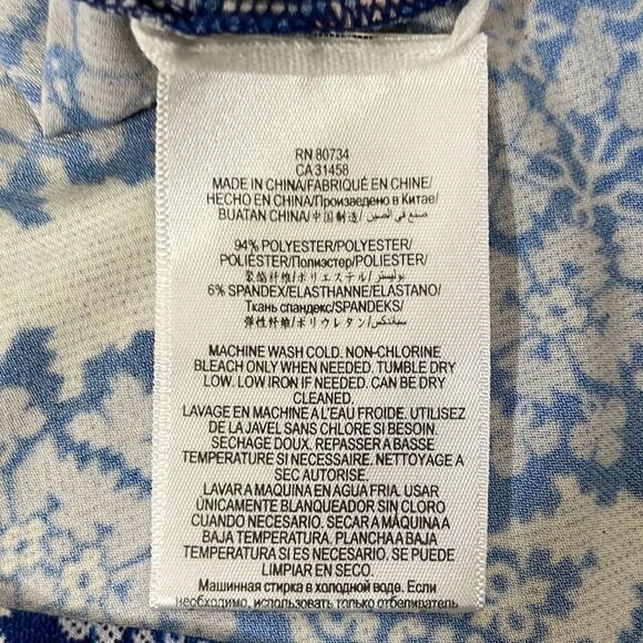 BCBGMAXAZRIA Nadia Multicolor Criss-Cross Fit and Flare Dress Size Small - Picture 13 of 15